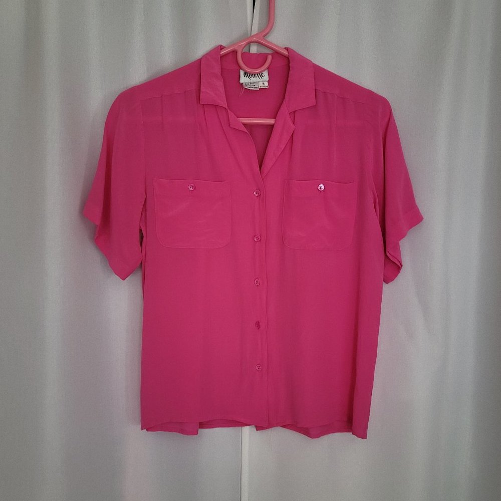 Pink Silk Blouse